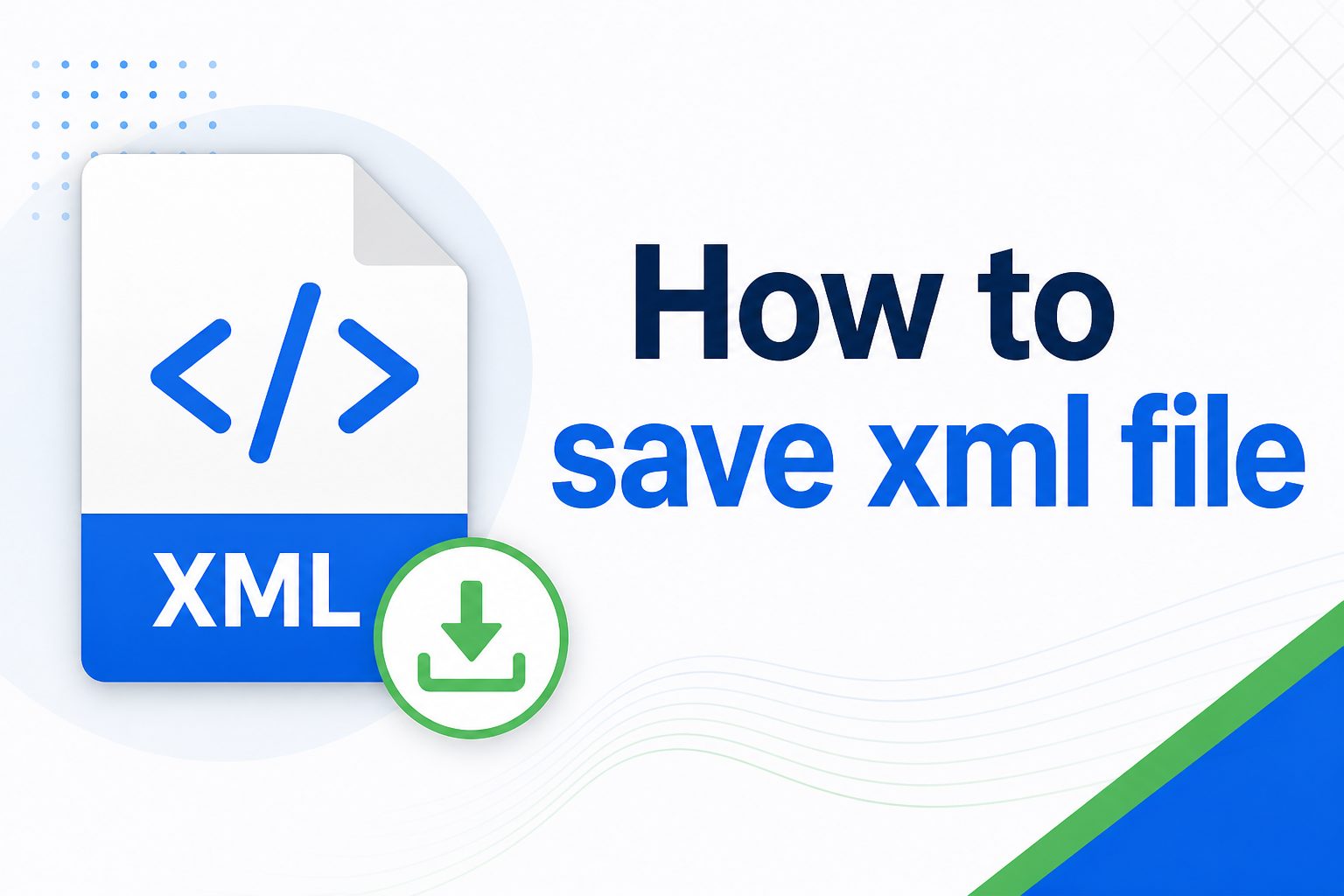 XML file being saved on a laptop screen